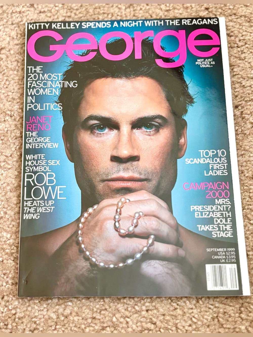 George Magazine Featuring Rob Lowe